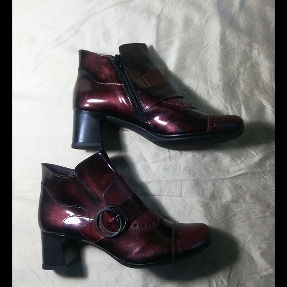 Jose Saenz dark burgundy ankle boots size 39 - Picture 3 of 9